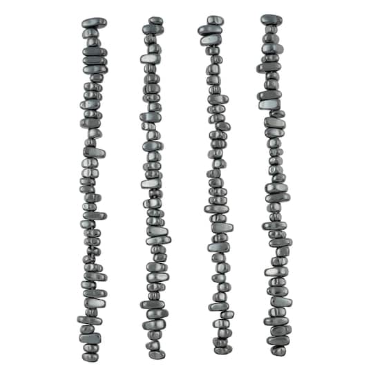 12 Pack: Black Hematite Chip Beads by Bead Landing™